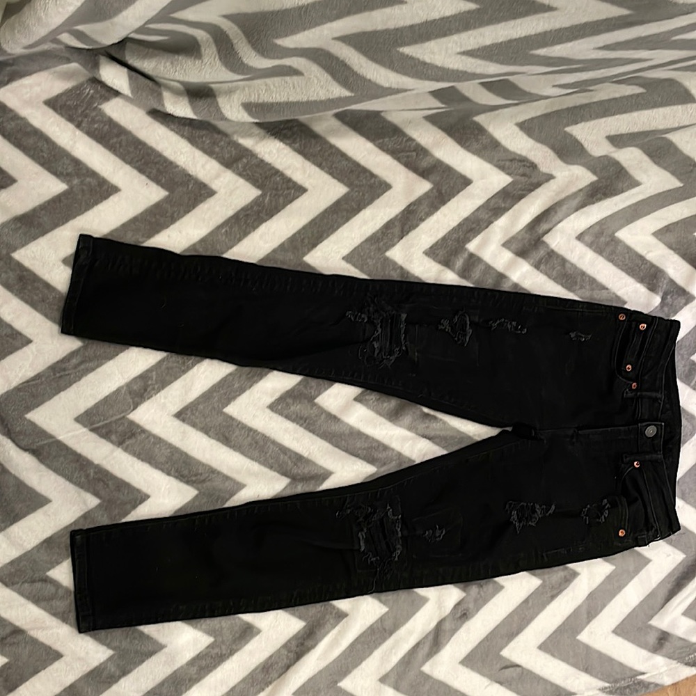 Boys American eagle black Ripped jeans